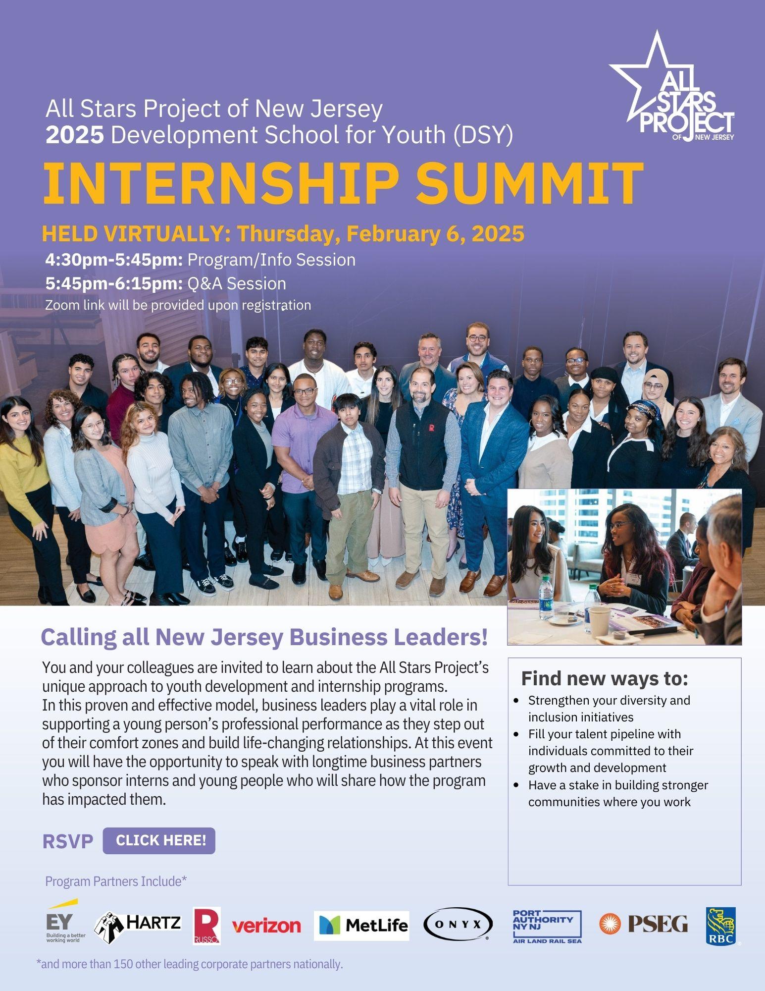 ASP of NJ and NY Development School for Youth Virtual Internship Summit